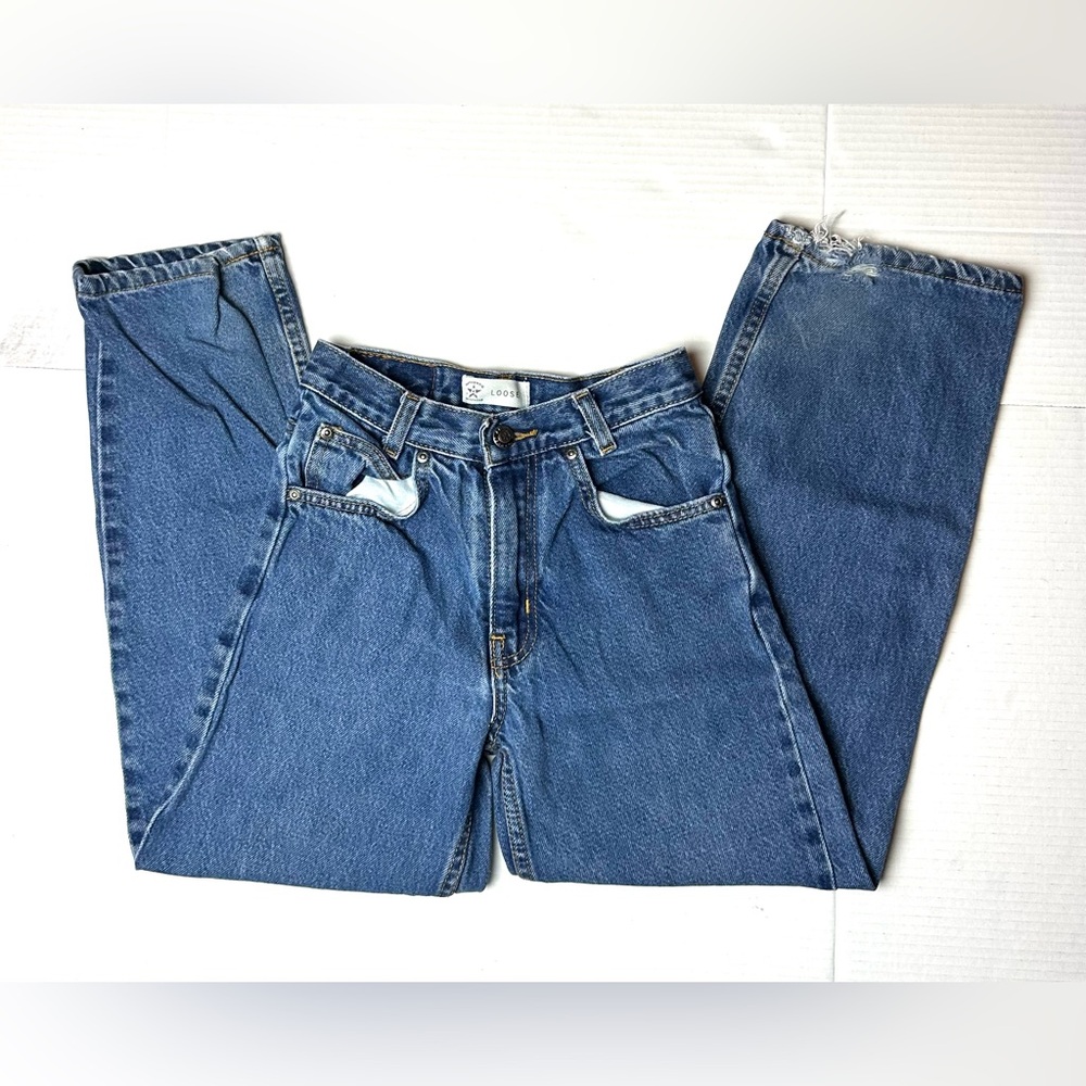 Vintage Arizona Western High Rise‎ Slim Denim Jeans Womens Juniors 11 Straight